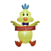 Easter Yellow Chick With Banner Easter Inflatable
